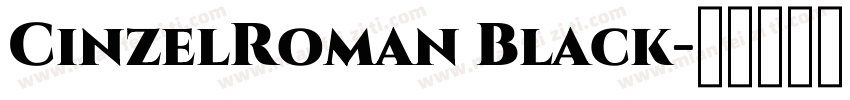 CinzelRoman Black字体转换